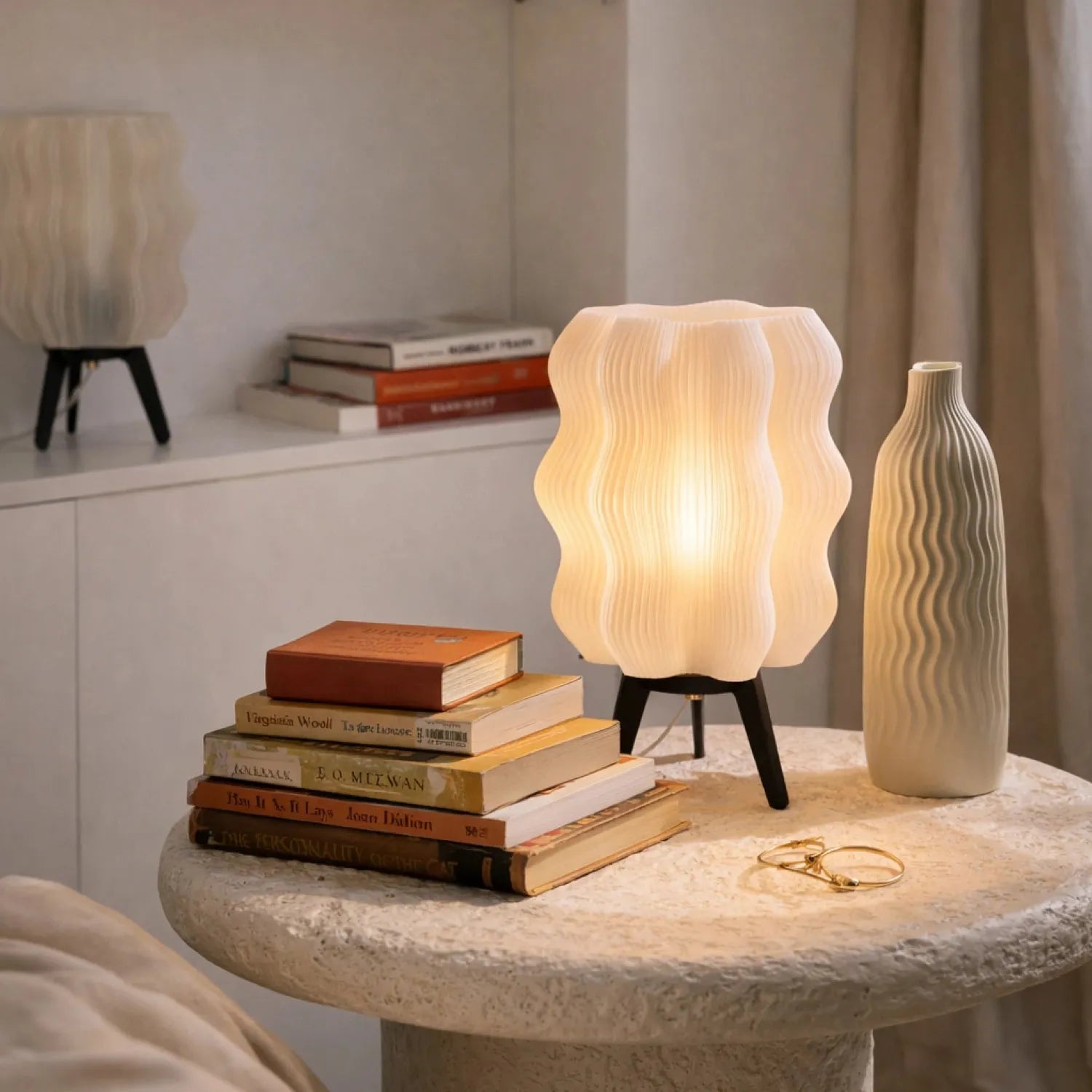 Japandi Wave Table Lamp
